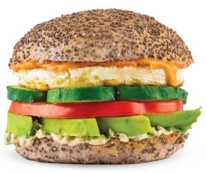Zdravi vegeterijanski burger sa avokadom